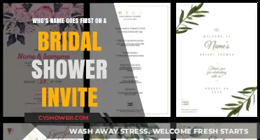 Bridal Shower Invite Etiquette: Whose Name Should Appear First?