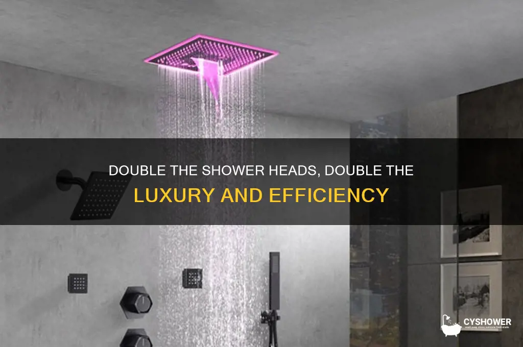 why 2 shower heads
