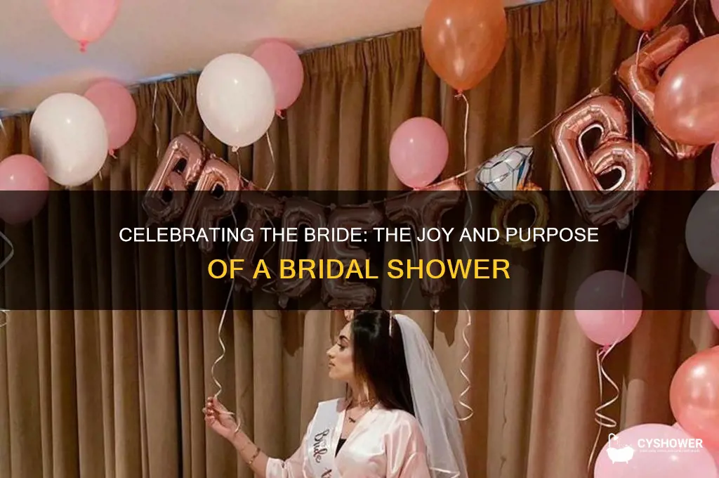 why a bridal shower