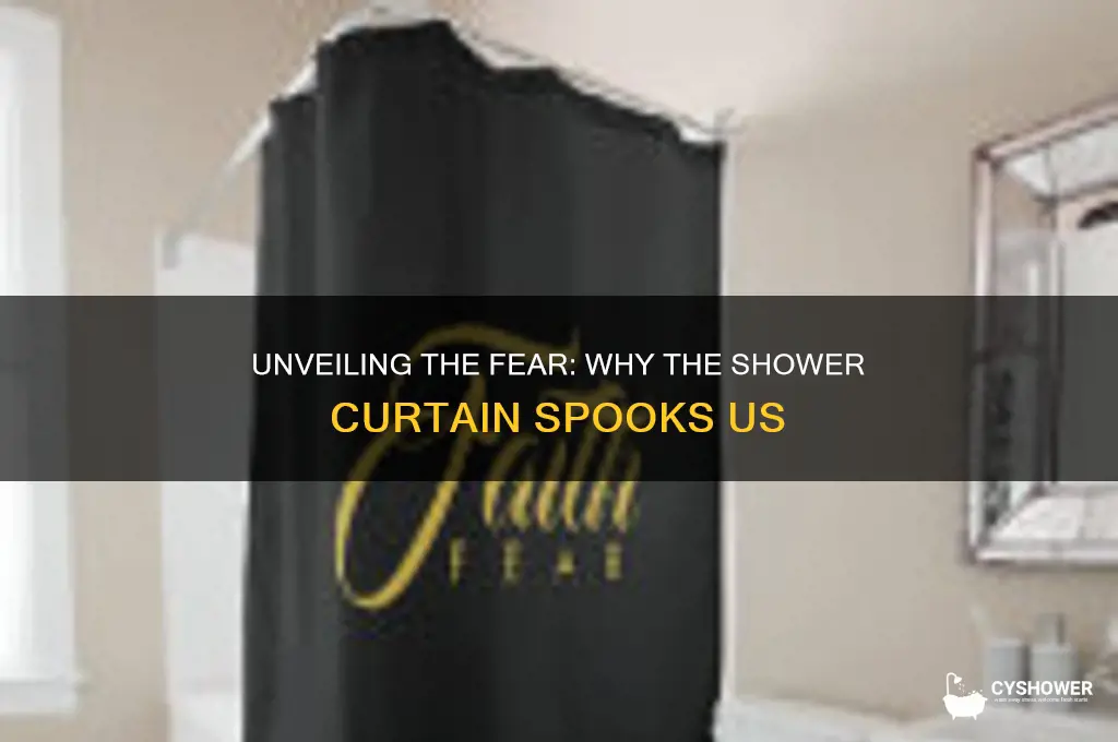 why am i afraid of looking behind the shower curtain