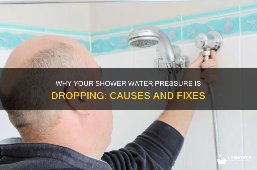 why am i losing water pressure in my shower