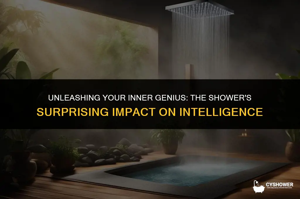 why am i so much smarter in the shower