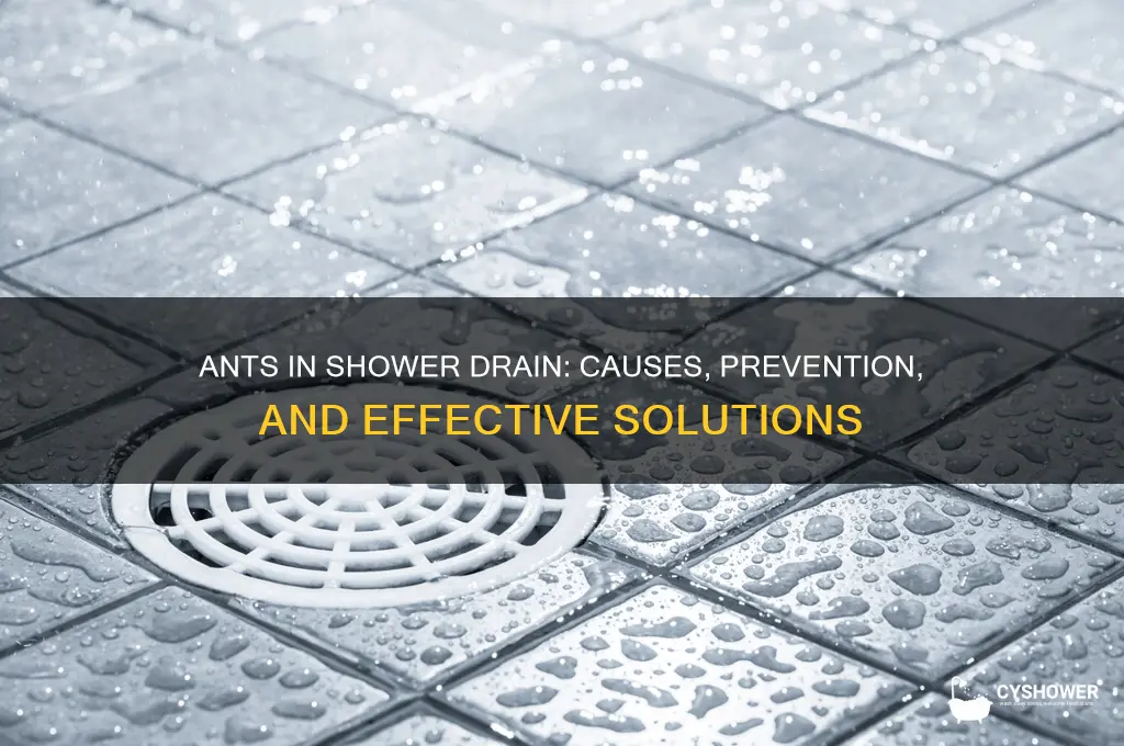 why are ants coming from my shower drain