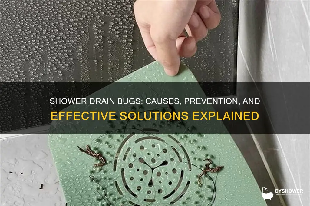 why are bugs coming out of my shower drain