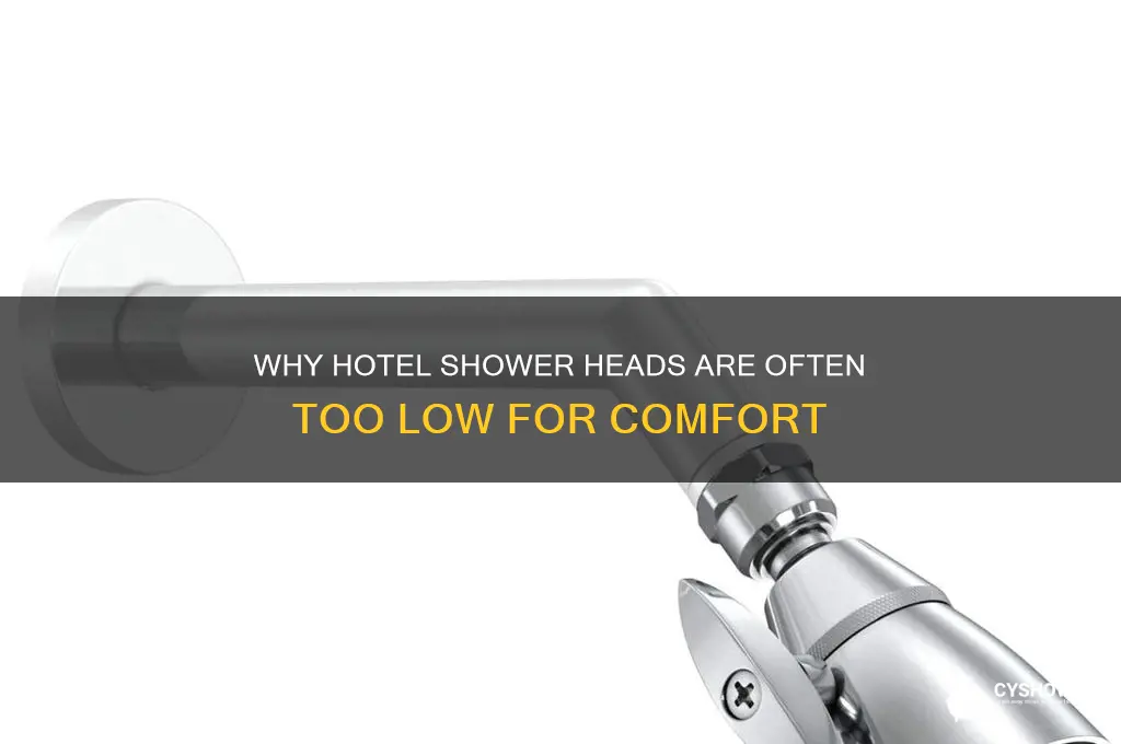 why are hotel shower heads so low