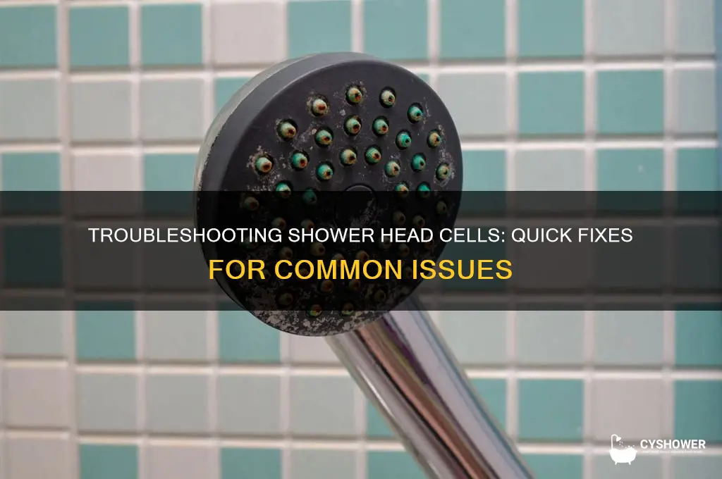 why are my cells not working with shower head fix