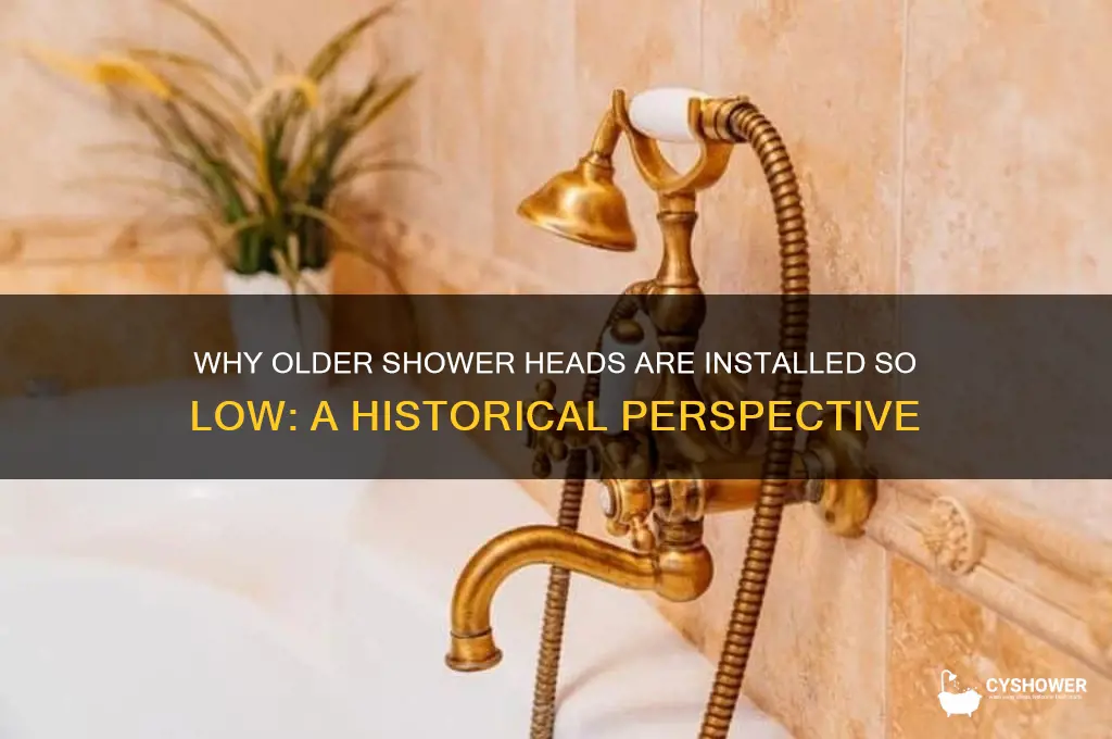 why are older shower heads so low