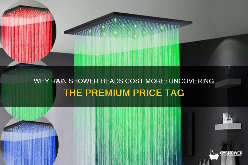 why are rain shower heads so expensive