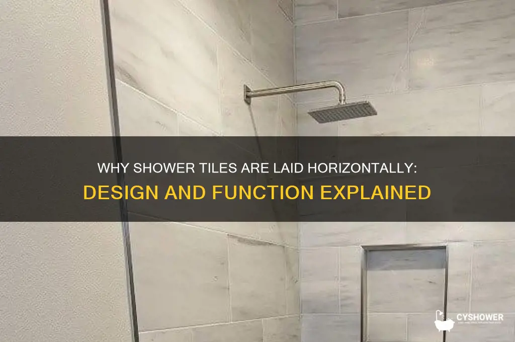 why are shower tile horizontal