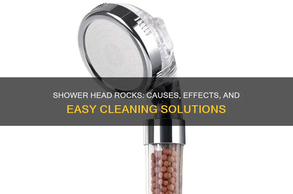 why are there rocks in my shower head
