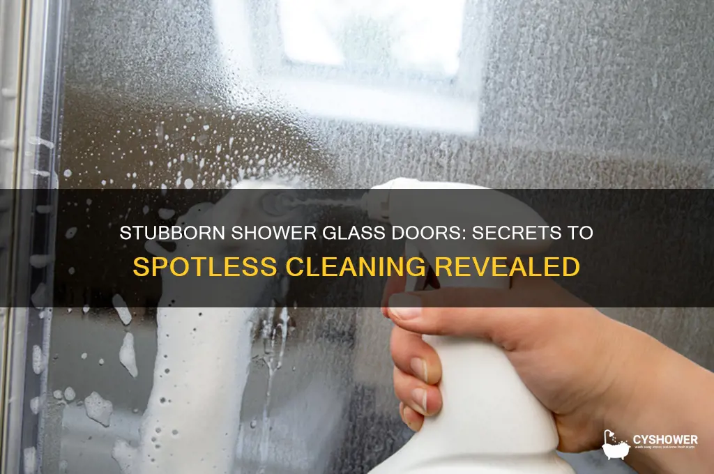 why cant i get the shower glass doors cleaner