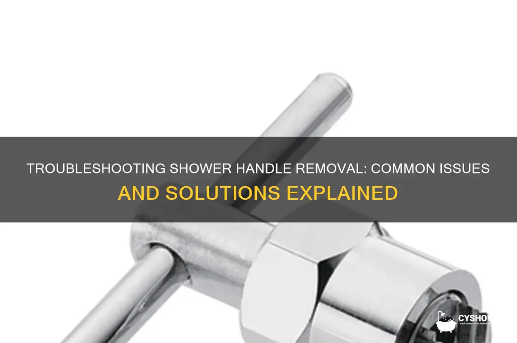 why cant i remove the shower handle