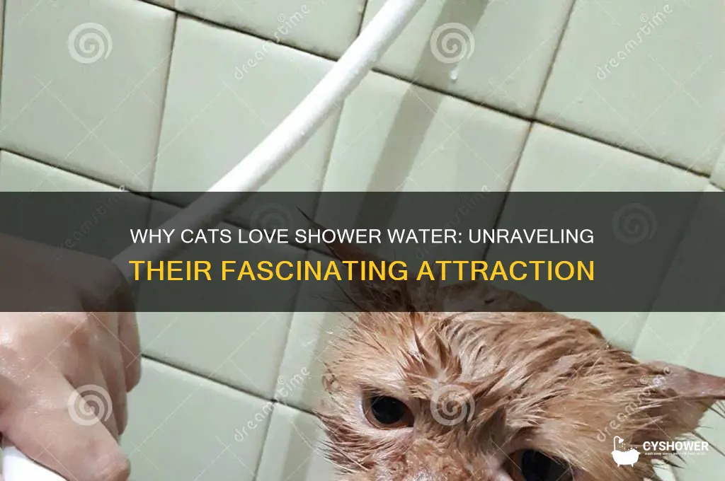 why cats like shower water