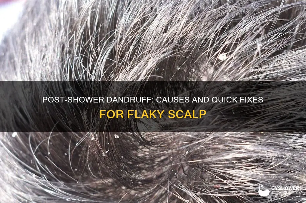 why did i get dandruff right out of the shower