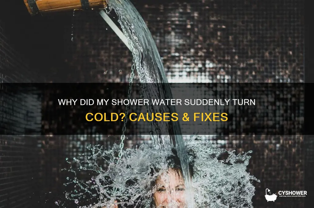 why did my shower water turn cold