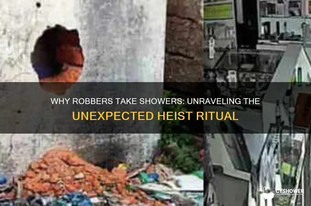 why did the robber take a shower