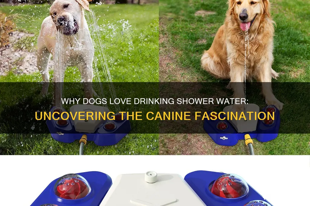 why do dogs drink shower water