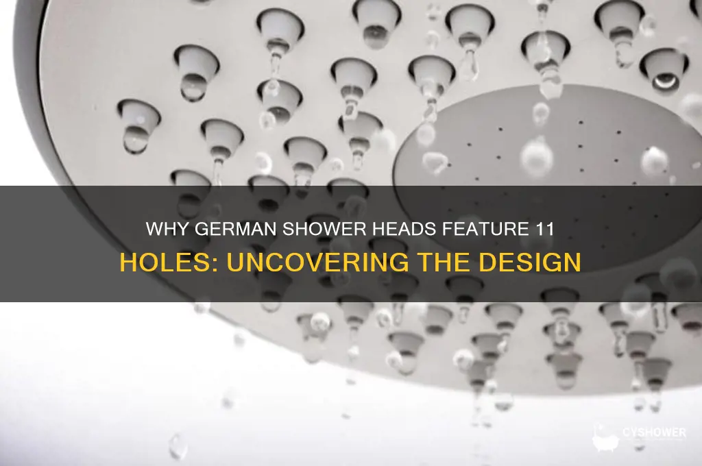 why do german shower heads have 11 holes