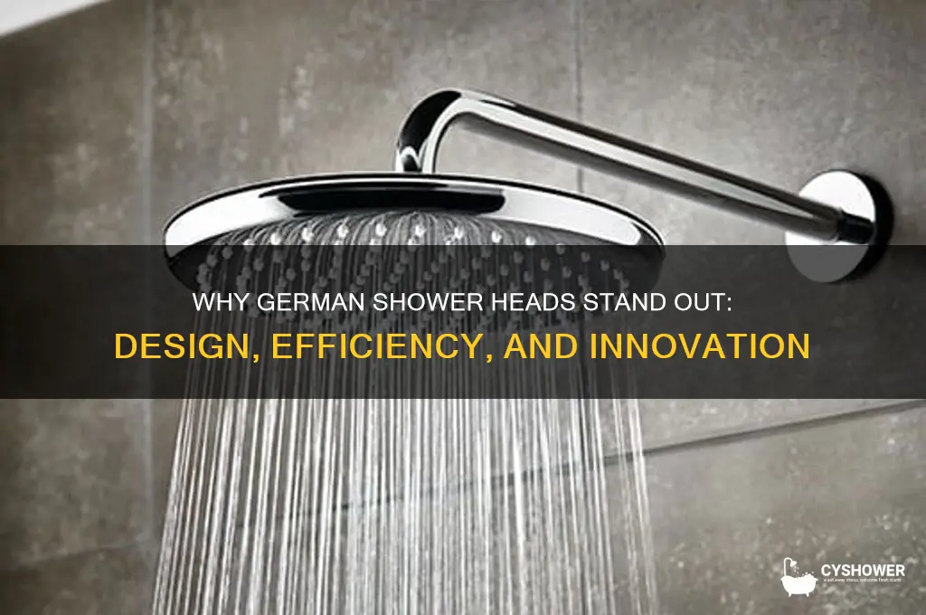 why do german shower heads