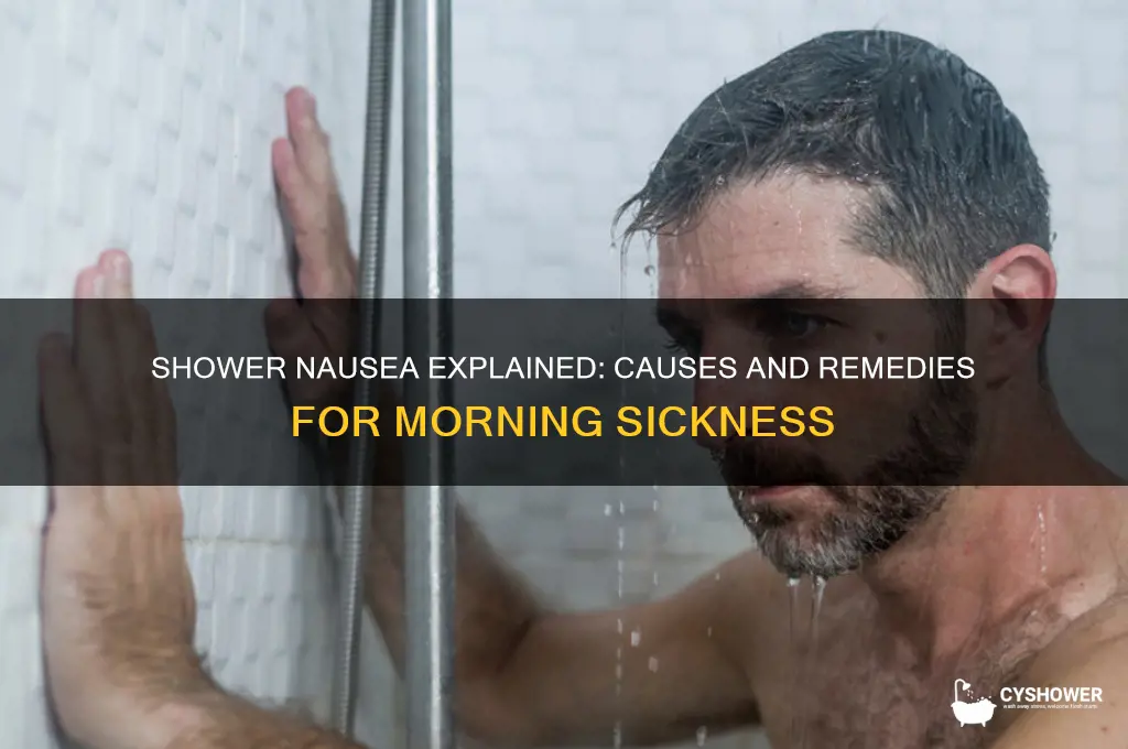 why do i feel nauseous when i take a shower