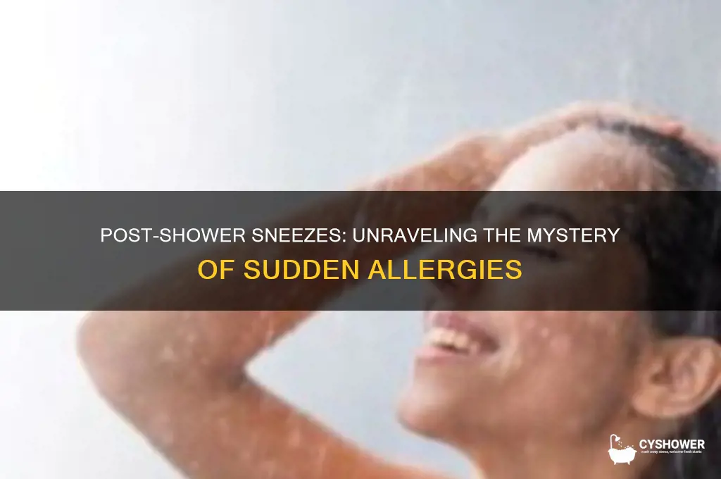 why do i get allergies after a shower