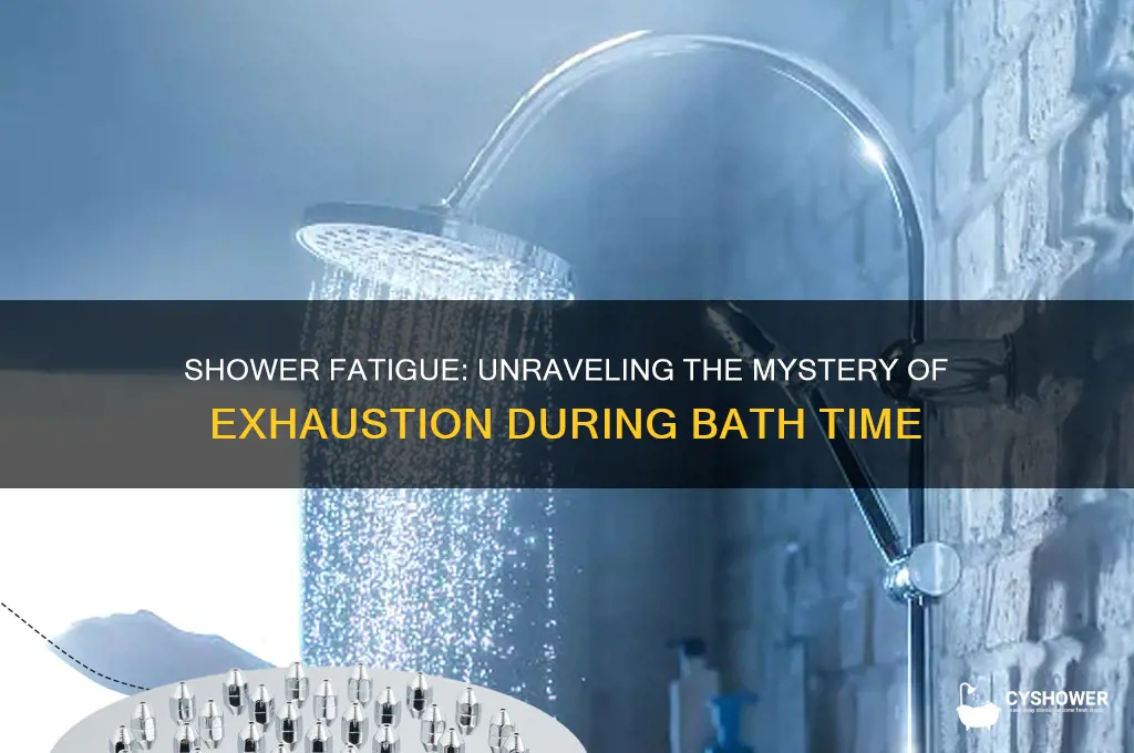 why do i get exhausted while taking a shower