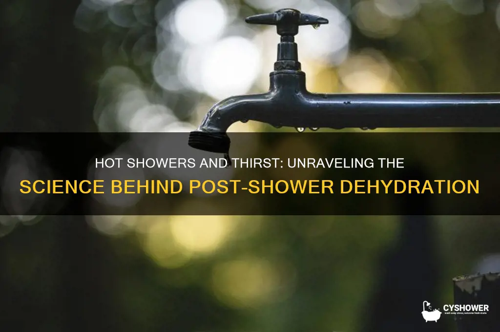 why do i get thirsty after a hot shower