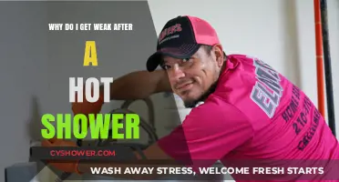 Hot Showers and Weakness: Unraveling the Surprising Post-Shower Energy Dip