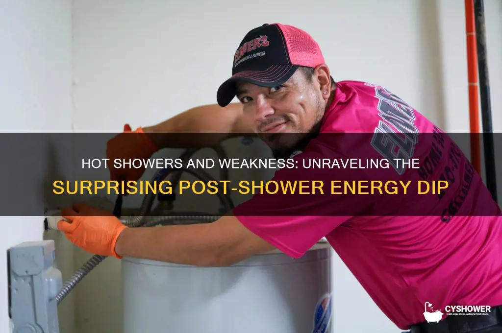 why do i get weak after a hot shower