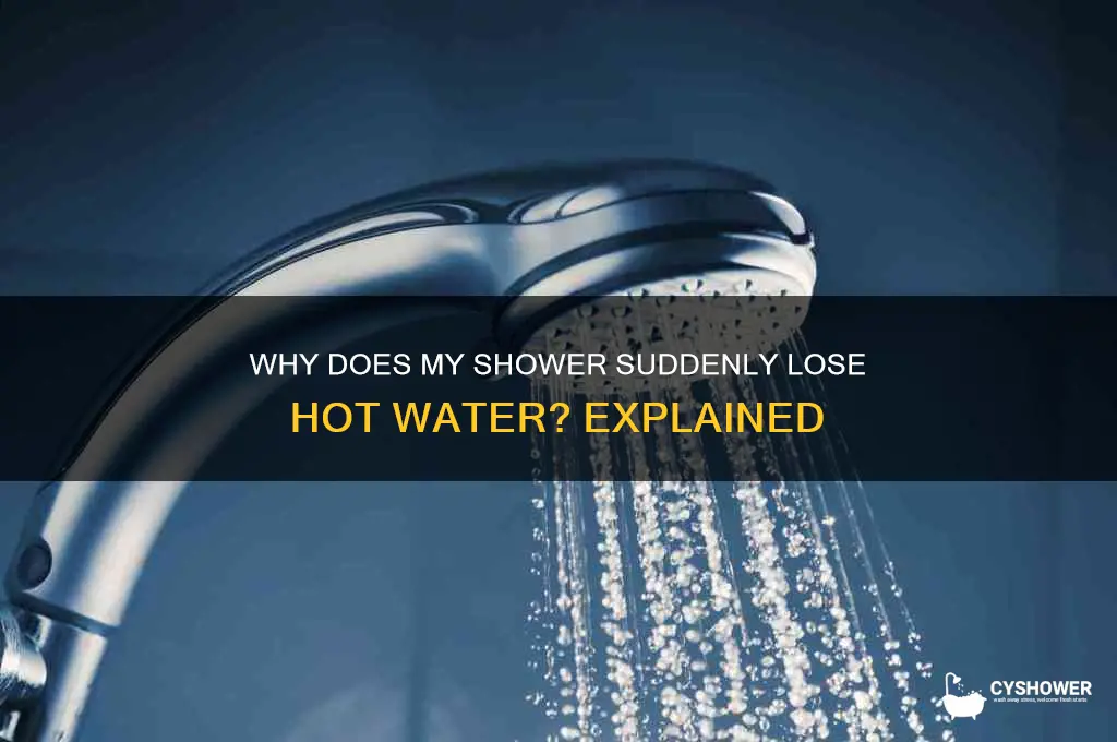 why do i lose hot water in the shower