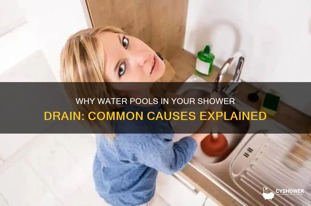 why do i see water in my shower drain