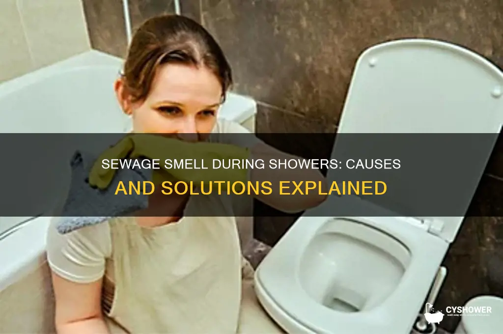 why do i smell sewage when someone takes a shower