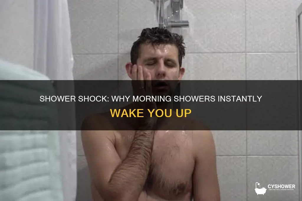 why do i wake up when i take a shower