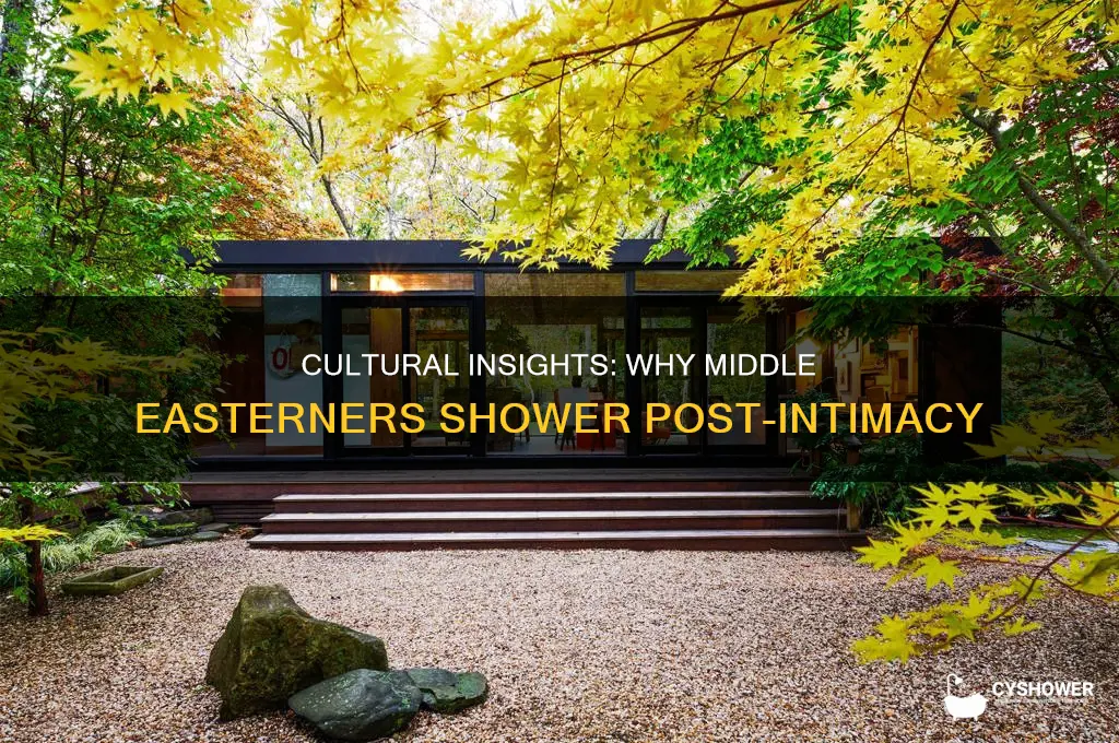 why do middle easterners take shower after sex