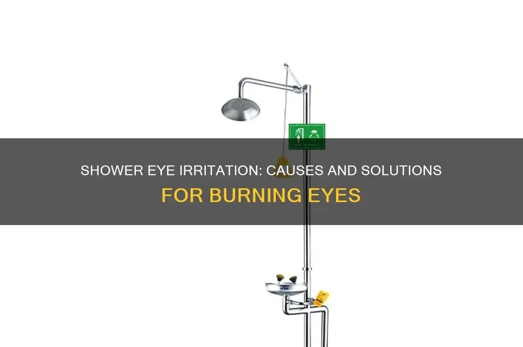 why do my eyes burn when i take a shower