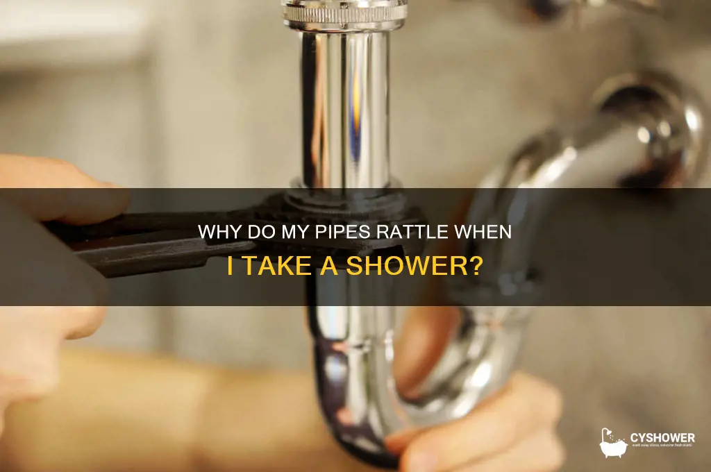 why do my pipes rattle when i take a shower