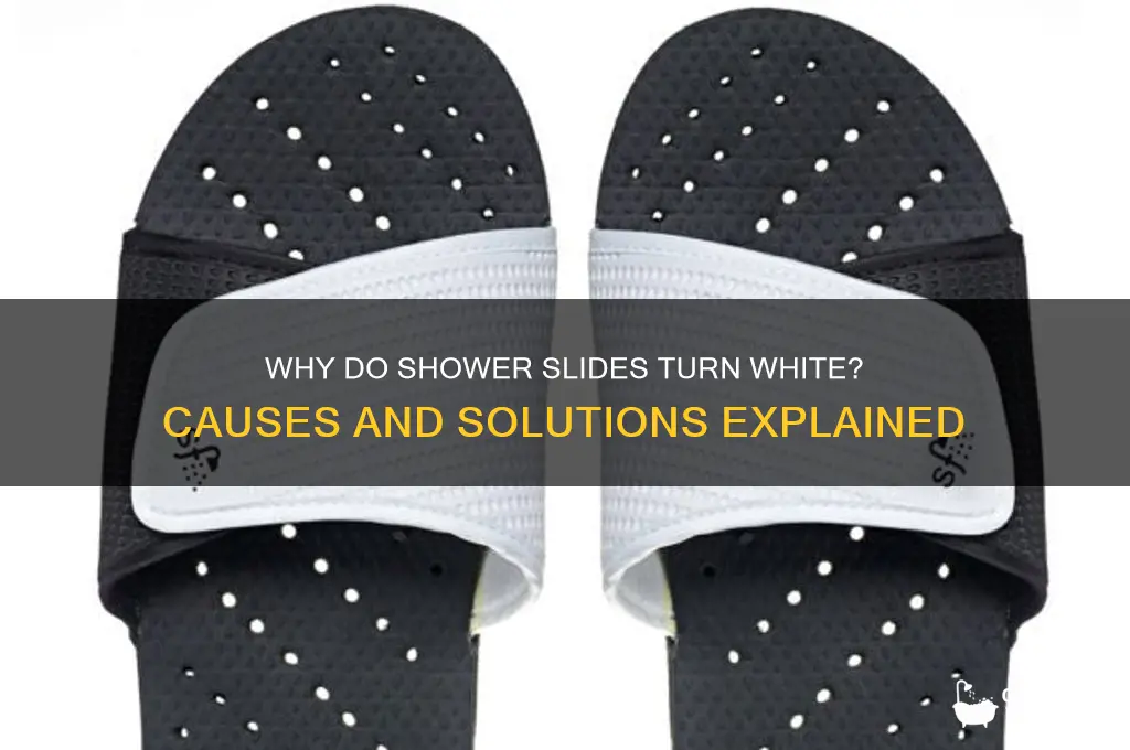 why do my shower slides get white