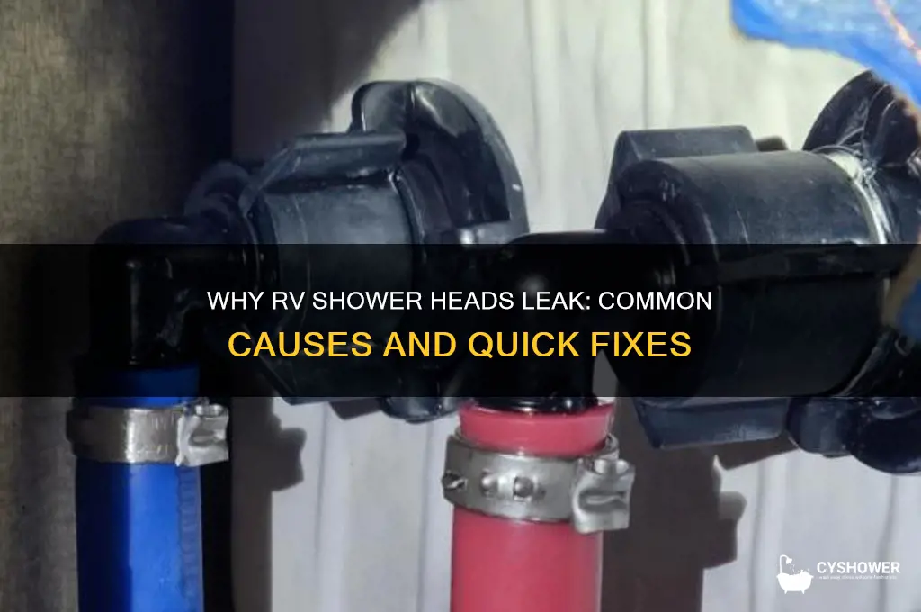 why do rv shower heads leak