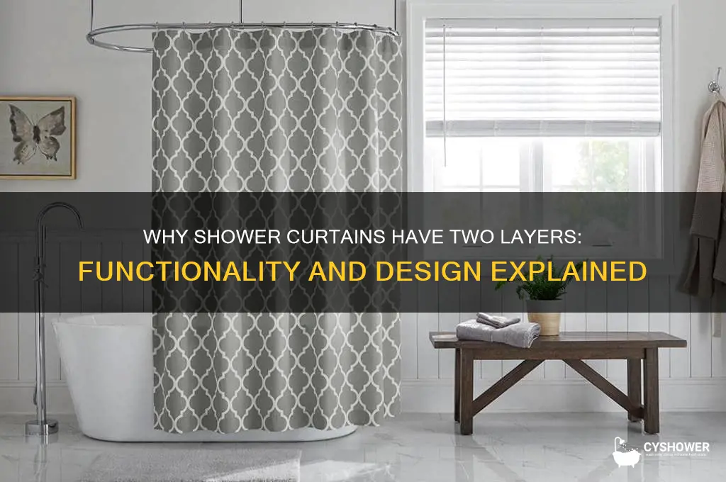 why do shower curtains come in 2 layers