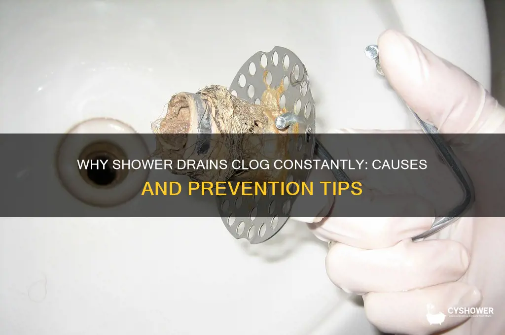 why do shower drain plug all the time