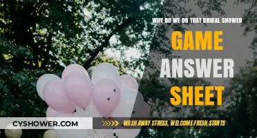 Unveiling the Fun: Bridal Shower Game Answer Sheet Secrets