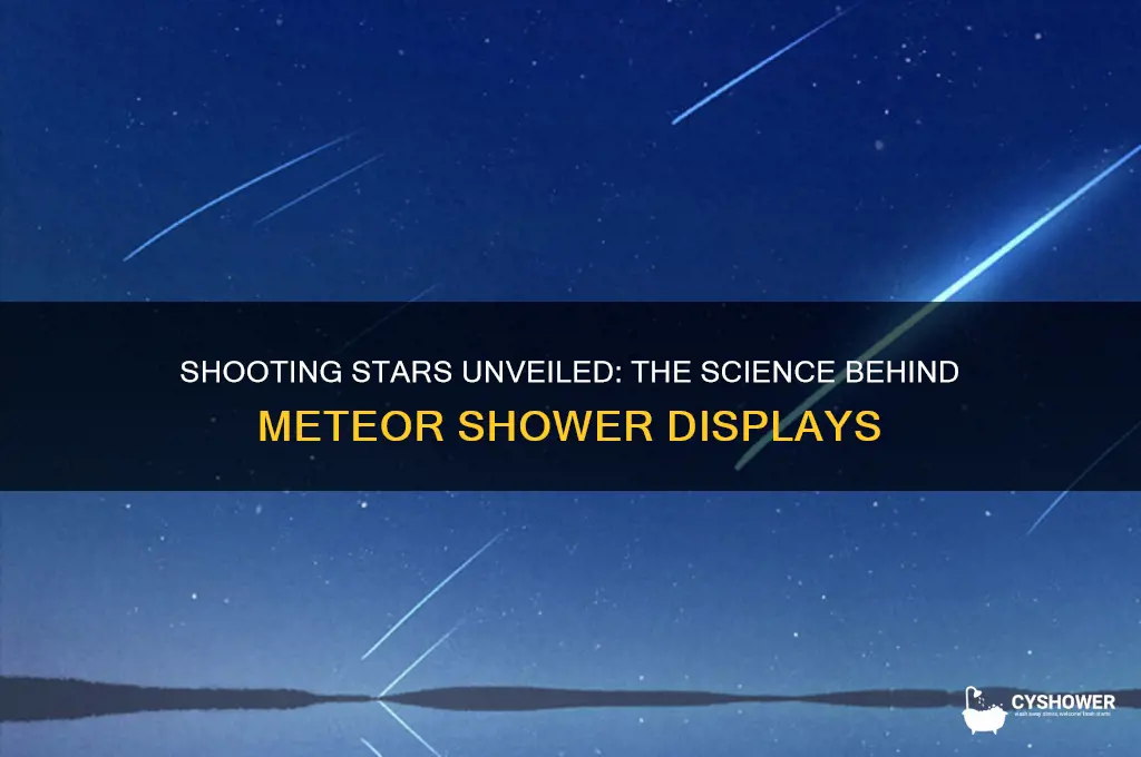 why do you call meteor shower displays a shooting stars