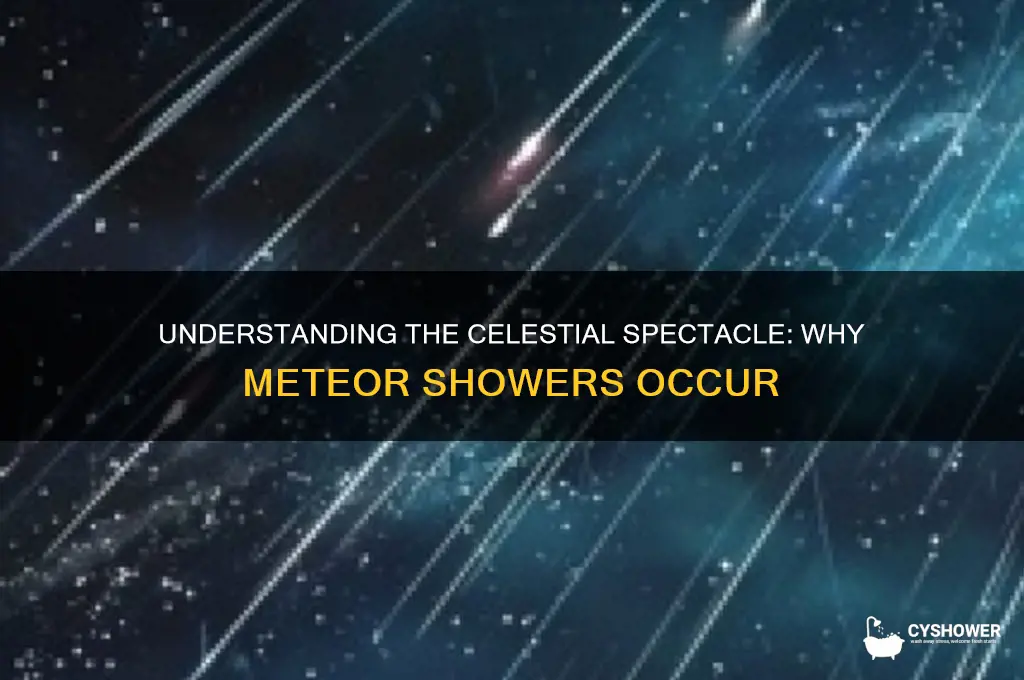 why does a meteor shower occur brainly
