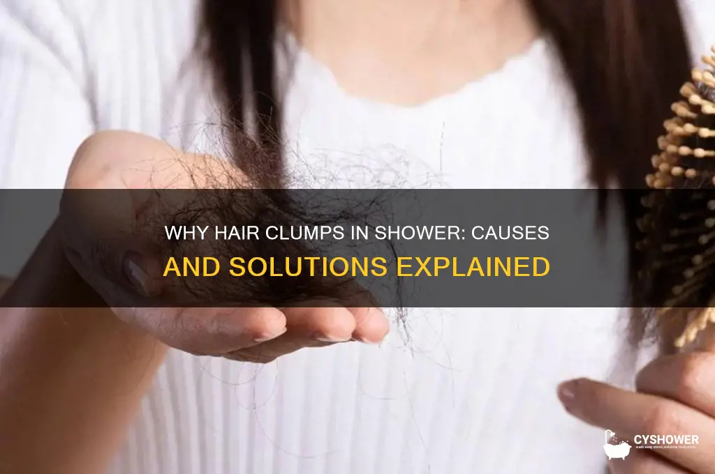 why does balls of hair come out in the shower