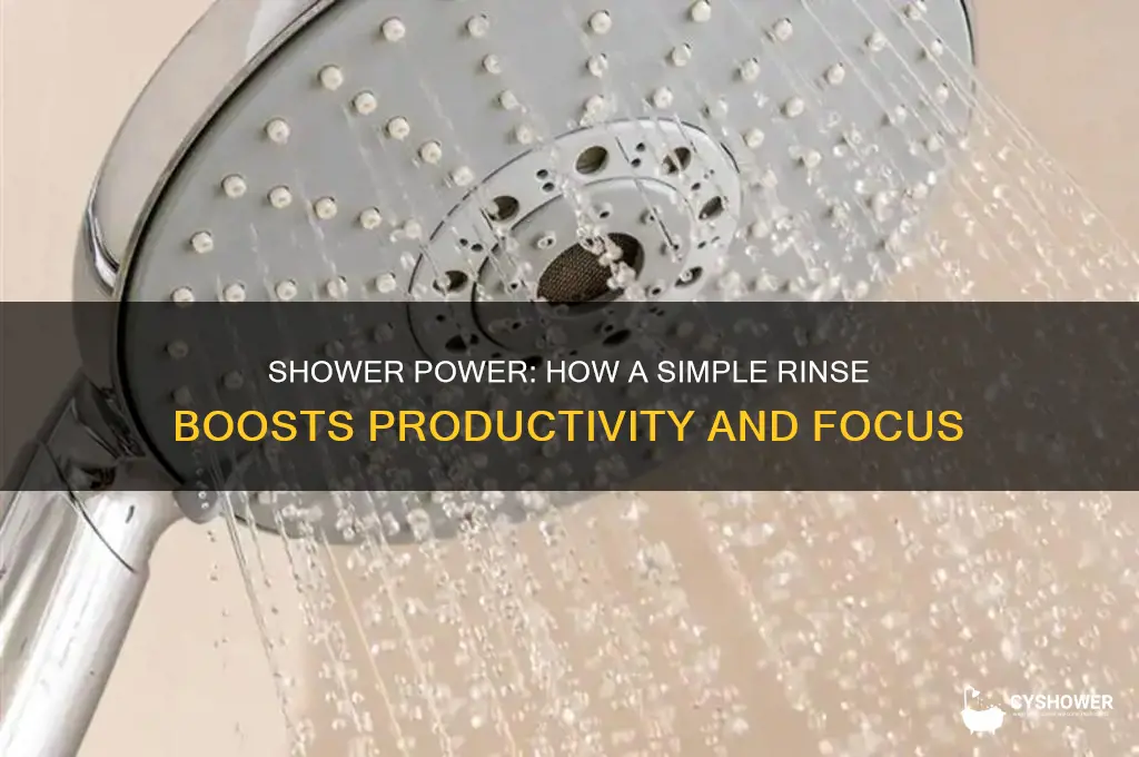 why does getting a shower feel productive