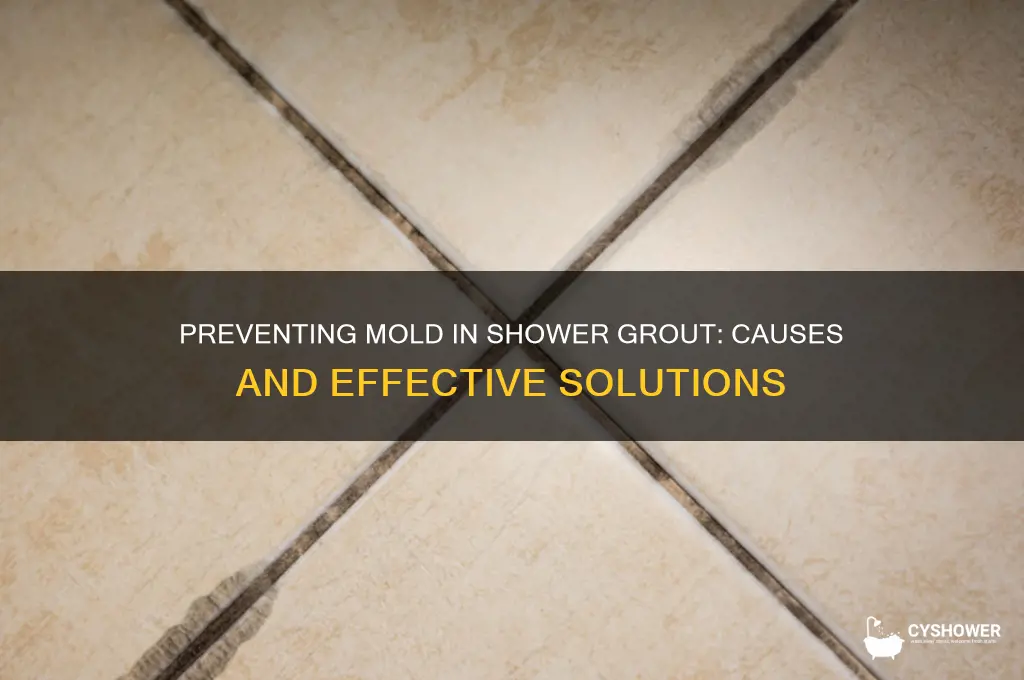 why does grout in tile shower keep getting mold