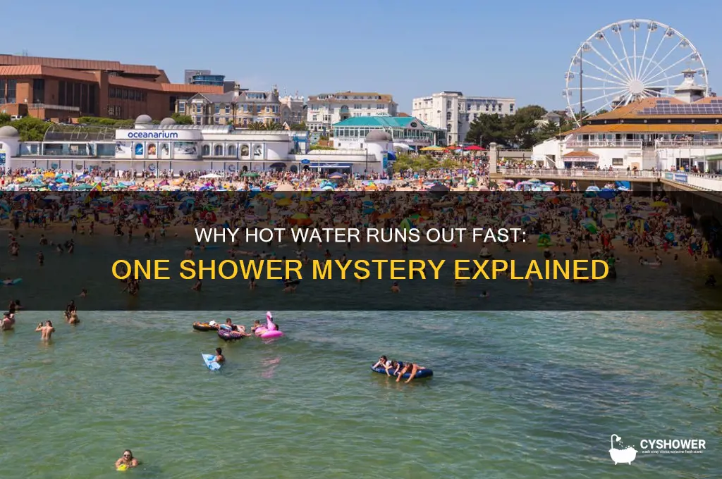 why does hot water run out after one shower