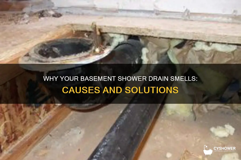why does my basement shower drain smell