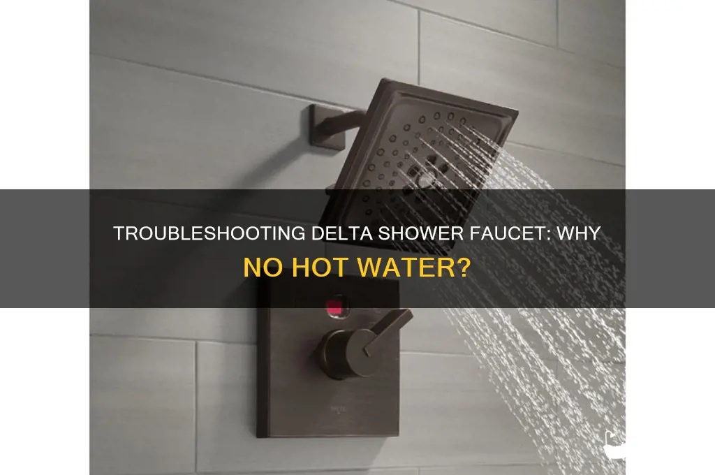 why does my delta shower faucet not get hot