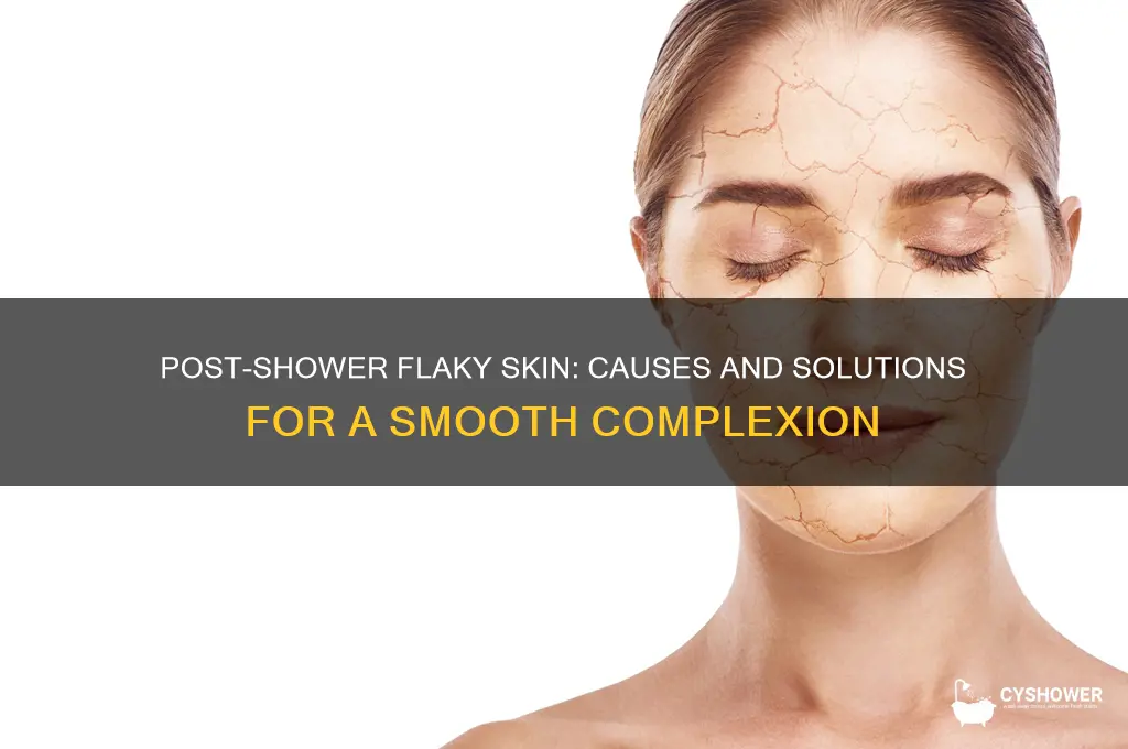why does my face gets flaky after a shower